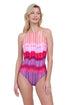 Gottex Golden Hour High Neck Halter One Piece Swimsuit